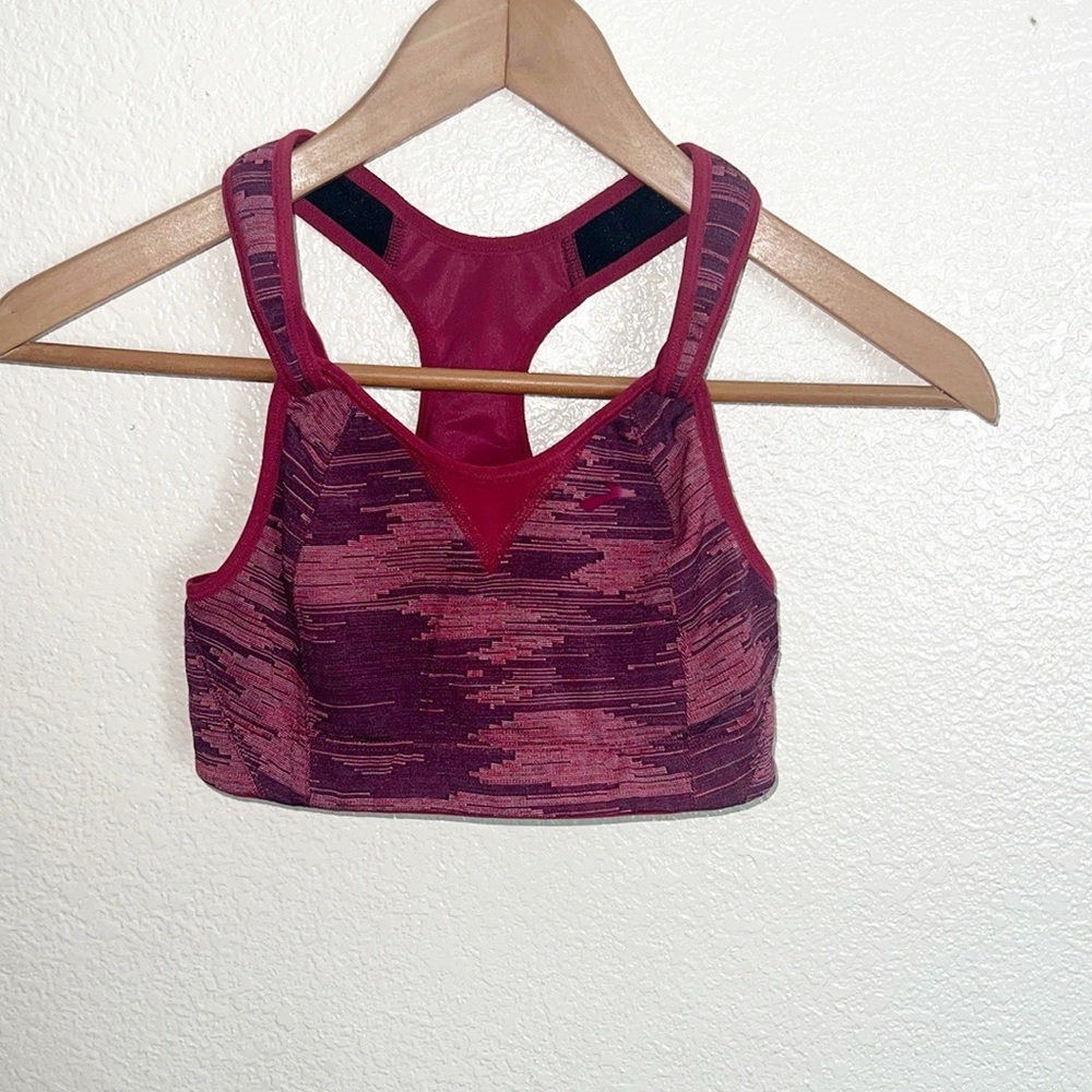 Brooks Red and Pink Sports Bra